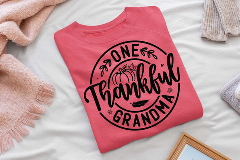 One thankful grandma svg, Grandma gift shirt, Funny grandma t shirt, fall thanksgiving svg, pumpkin svg, fall t shirt svg SVG Isabella Machell 