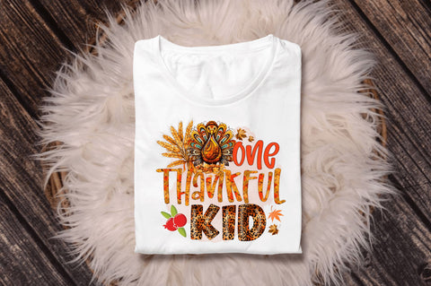 One thankful kid Sublimation Design Sublimation Regulrcrative 