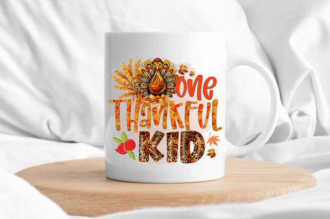 One thankful kid Sublimation Design Sublimation Regulrcrative 
