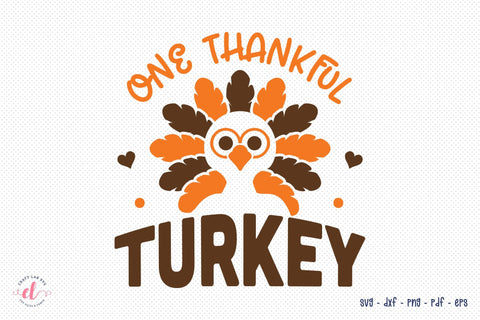 One Thankful Turkey SVG SVG CraftLabSVG 