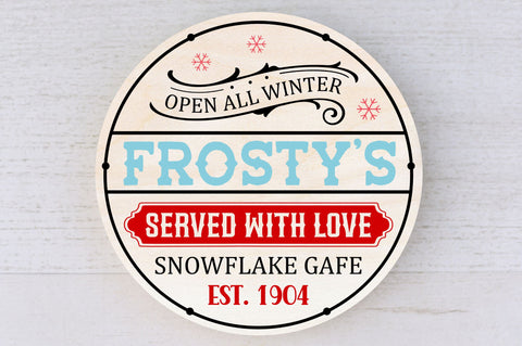 Open all winter frostys served with love SVg Design SVG Regulrcrative 