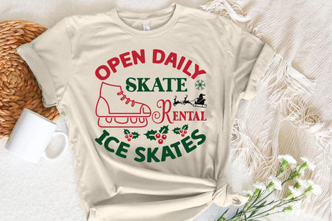 Open Daily Skate Rental Ice Skates SVG Angelina750 