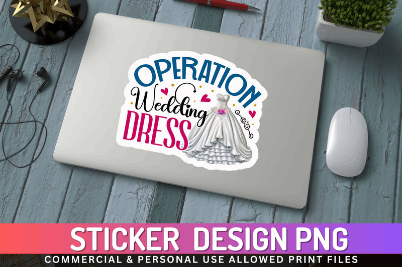 Operation wedding Sticker Design - So Fontsy