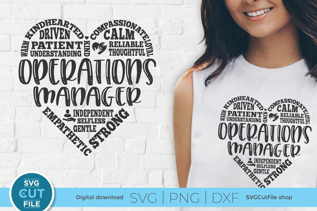 Operations Manager svg for corporate business or retail shop manager SVG SVG Cut File 