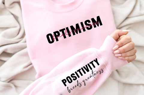 Optimism fuels success Sleeve SVG Design, Inspirational sleeve SVG, Motivational Sleeve SVG Design, Positive Sleeve SVG SVG Regulrcrative 