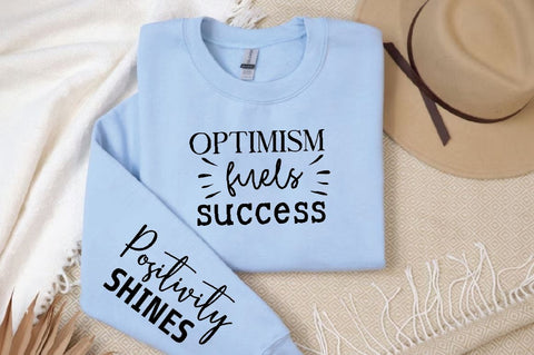Optimism fuels success Sleeve SVG Design, Inspirational sleeve SVG, Motivational Sleeve SVG, Positive Sleeve SVG SVG Regulrcrative 