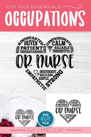 OR Nurse svg, an Operating Room Nurse design. Surgery or surgical nurse SVG SVG Cut File 