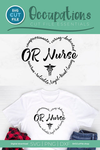 OR Nurse svg, an Operating Room Nurse design. Surgery or surgical nurse SVG SVG Cut File 