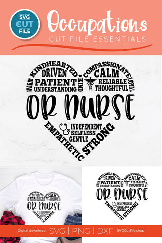 OR Nurse svg, an Operating Room Nurse design. Surgery or surgical nurse SVG SVG Cut File 
