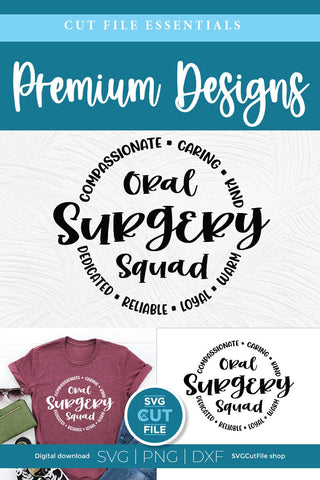 Oral Surgery squad svg, surgical team svg, appreciation Gift for crew team staff squad SVG SVG Cut File 