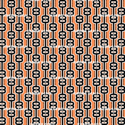 Orange And Black Retro 70s Mid Century Background Pattern Digital Paper Digital Pattern Karma Genie Graphics 