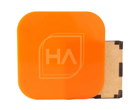 Orange and Navy Blue Acrylic Team Bundle | 6 1/8" 12 x 19 Sheets Physical Houston Acrylic 