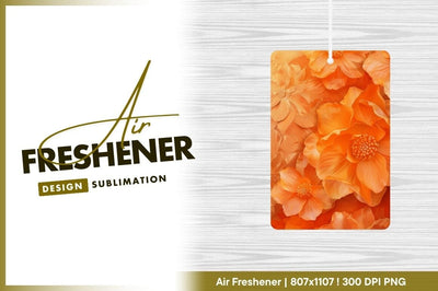 Orange flower background floral decorative texture Sublimation Regulrcrative 