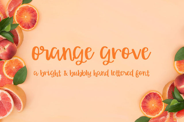 Orange Grove Script Typeface Font Beck McCormick 