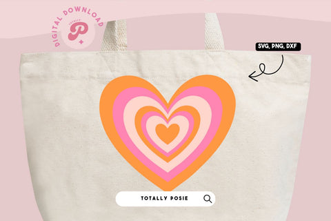 Orange Heart SVG SVG Totally Posie 