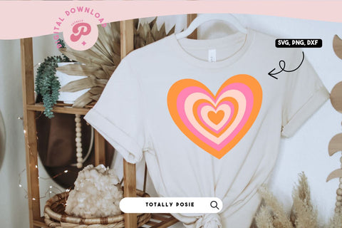 Orange Heart SVG SVG Totally Posie 
