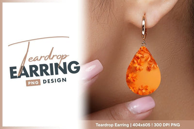 Orange Paper Flowers on Orange Background Floral Arrangement Sublimation Regulrcrative 