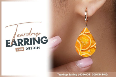 Orange Slice Teardrop Shape Fresh Fruit Sublimation Regulrcrative 