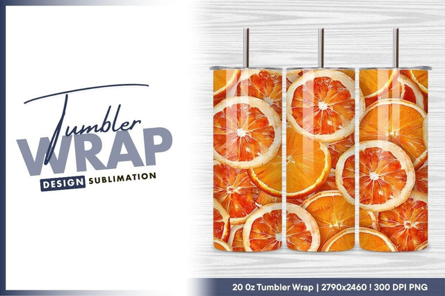 Orange Slices Background For Drinks And Crafts Sublimation Regulrcrative 
