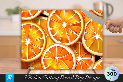 Orange Slices Cutting Board Sublimation Regulrcrative 