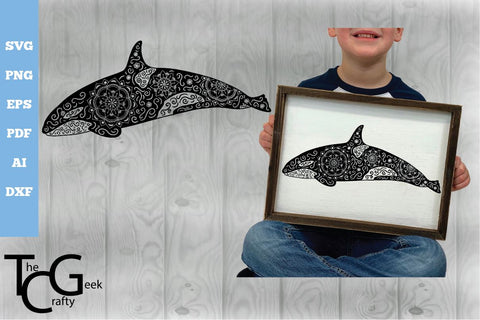 Orca Mandala SVG SVG The Crafty Geek 