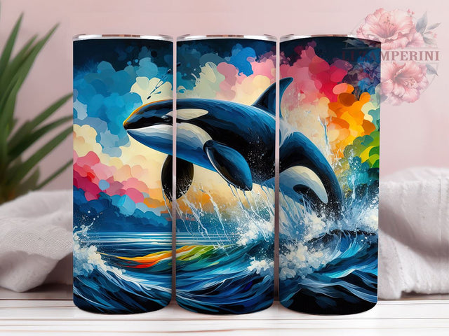 Orca Wildlife Marine Tumbler Wrap, Killer Whale, Tumbler Wrap, Sublimation Design, Marine Life, Ocean Decor, Wildlife Gift Sublimation Li Zamperini 
