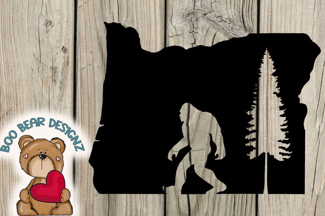 Oregon Bigfoot Clipart Sublimation Boo Bear Designz 