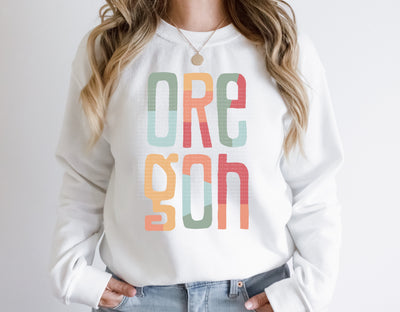 Oregon Retro Typography PNG | Vintage State Name Design | Sublimation Digital Download Sublimation Print Perfect Design Shop 