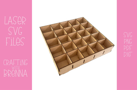 Organizer Tray Laser SVG File SVG Crafting With Brenna 