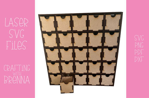 Organizer with Drawer Laser SVG File SVG Crafting With Brenna 