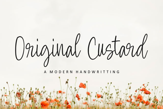 Original Custard Font Font Balpirick 