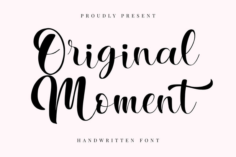 Original Moment - Beauty Handwritten Font Font Masyafi Studio 