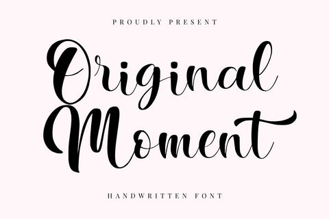 Original Moment - Beauty Handwritten Font Font Masyafi Studio 