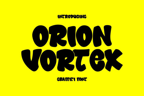 Orion Vortex - Rounded Graffiti Font Font Mozzatype 