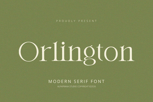 Orlington - Serif Font Font Alpaprana Studio 