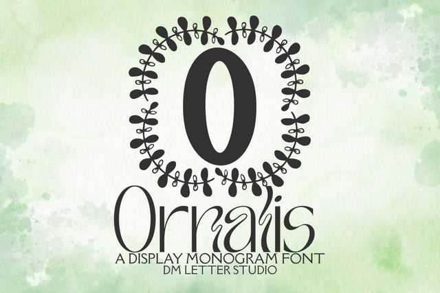 Ornalis Monogram Font Font Dm Letter Studio 