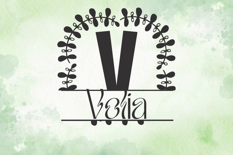 Ornalis Split Monogram Font Dm Letter Studio 