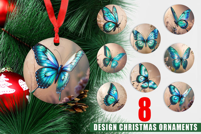 Ornament 3D Butterfly Sublimation artnoy 