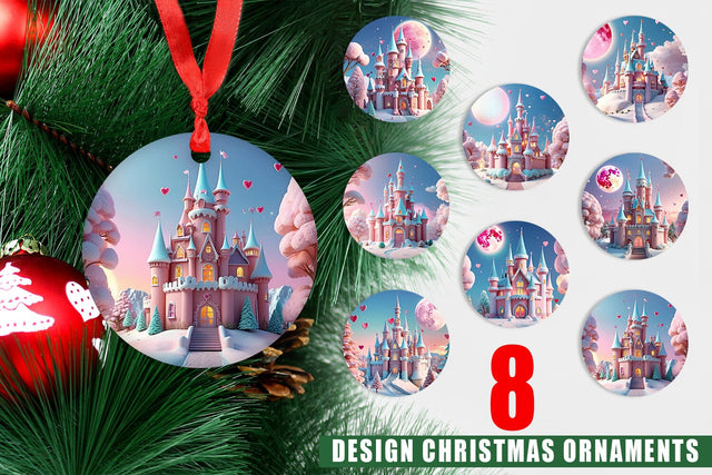 Ornament 3D Castle Sublimation artnoy 