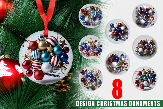 Ornament 3D Christmas Ornament Sublimation artnoy 