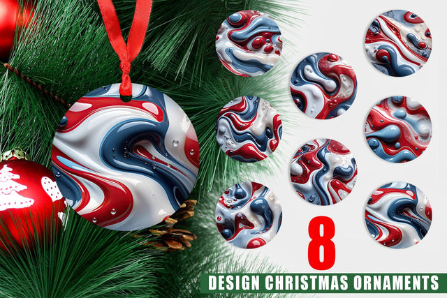 Ornament 3D Liquid Sublimation artnoy 