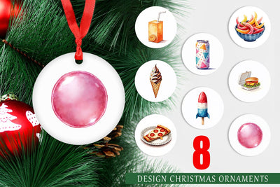 Ornament 90s Snack Nostalgia Sublimation artnoy 