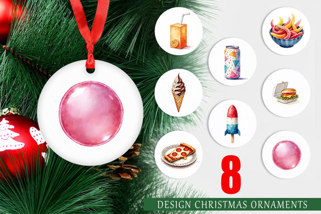 Ornament 90s Snack Nostalgia Sublimation artnoy 