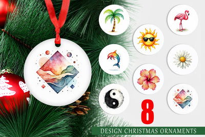 Ornament 90s Tropical Memphis Sublimation artnoy 