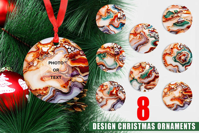 Ornament Abstract Agate Sublimation artnoy 