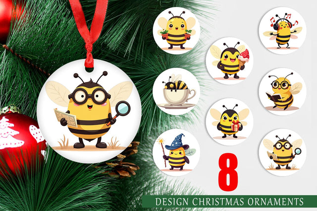 Ornament Adorable Bee Sublimation artnoy 