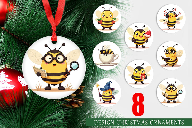 Ornament Adorable Bee Sublimation artnoy 