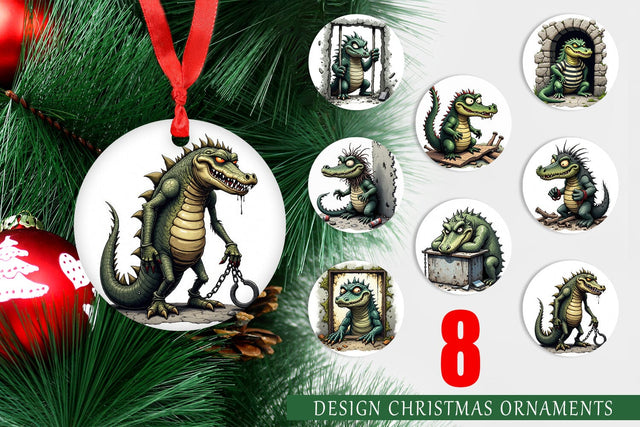 Ornament Alcatraz Gator Sublimation artnoy 