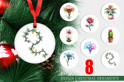Ornament Alien Botany Cosmic Love Flora Sublimation artnoy 