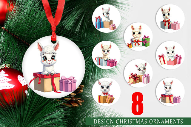 Ornament Alpaca Gift Sublimation artnoy 